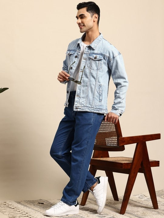 Men Pure Cotton Denim Jacket – Lightweight, Breathable Outerwear for Pakistani Seasons | HB INDUSTRIES
