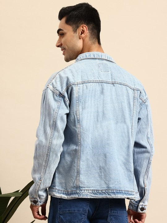 Men Pure Cotton Denim Jacket – Lightweight, Breathable Outerwear for Pakistani Seasons | HB INDUSTRIES