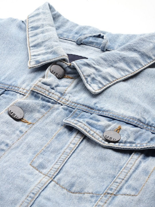 Men Pure Cotton Denim Jacket – Lightweight, Breathable Outerwear for Pakistani Seasons | HB INDUSTRIES