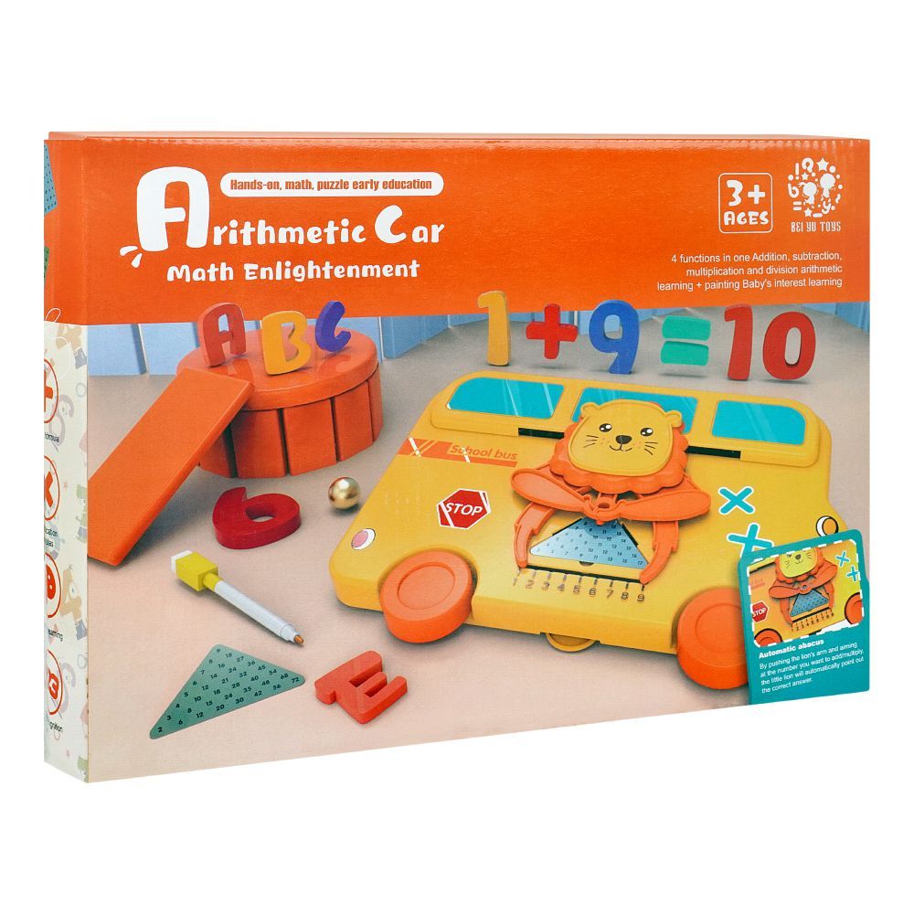 Toys Arithmetic Car Math Enlightenment & Portable Storage, For 3+ Years