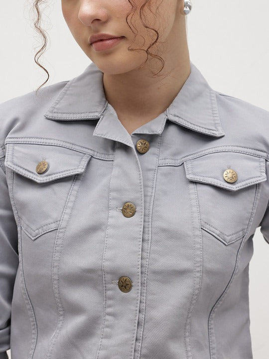 Women Crop Denim Jacket – Trendy Short-Length Outerwear for Pakistani Fashion | HB INDUSTRIES