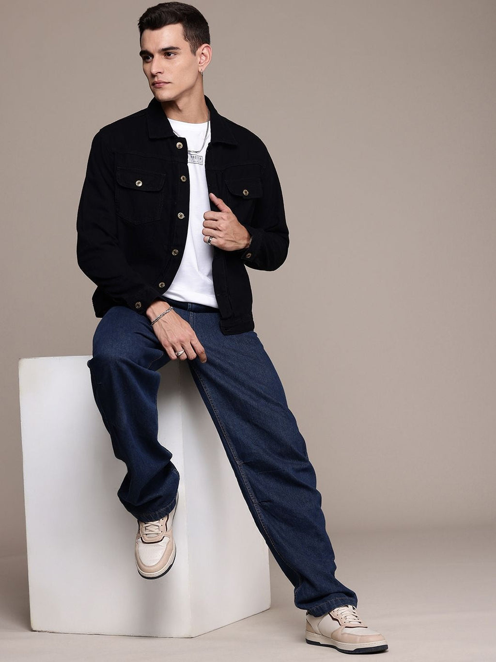 The Life Co. Pure Cotton Denim Jacket – Premium Lightweight Jacket for Men in Pakistan | HB INDUSTRIES