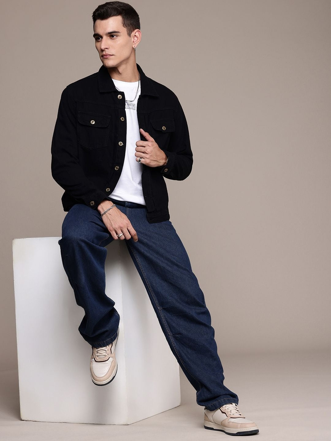 The Life Co. Pure Cotton Denim Jacket – Premium Lightweight Jacket for Men in Pakistan | HB INDUSTRIES