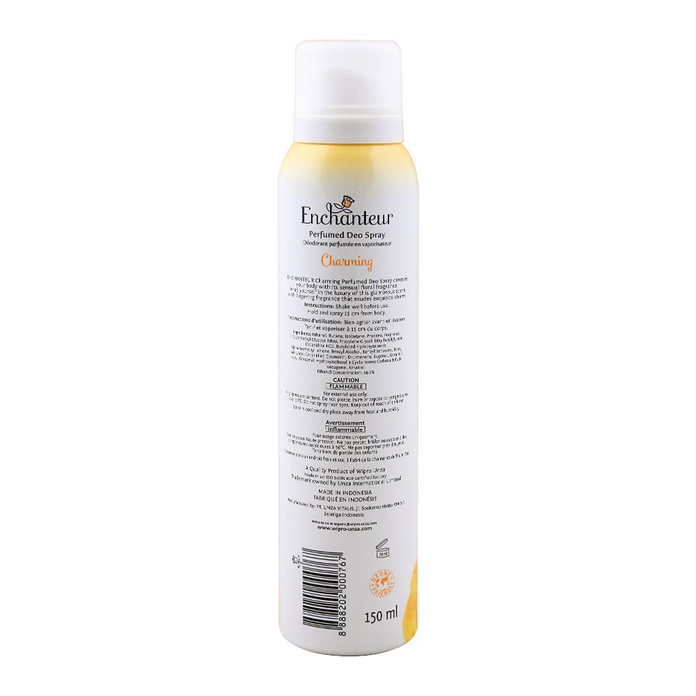 Enchanteur Charming Perfumed Deodorant Spray, 150ml
