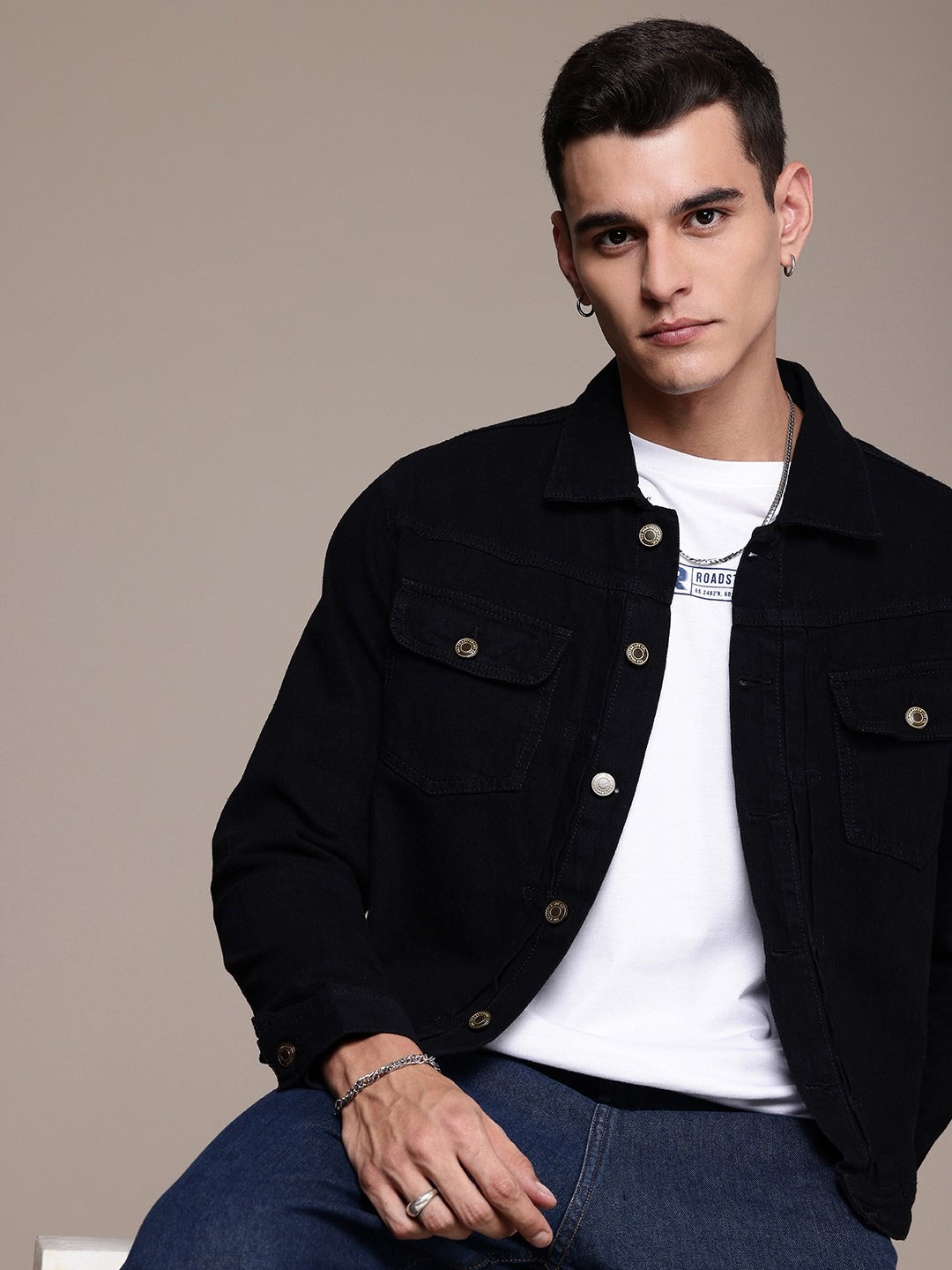 The Life Co. Pure Cotton Denim Jacket – Premium Lightweight Jacket for Men in Pakistan | HB INDUSTRIES