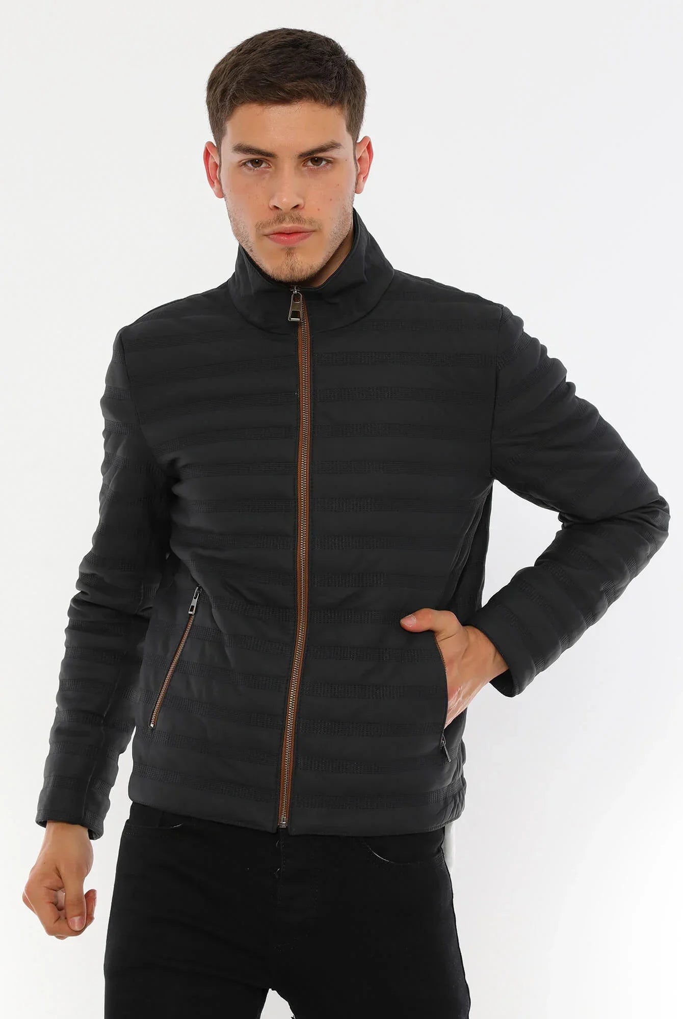 Elvis Mat Black Genuine Leather Jacket