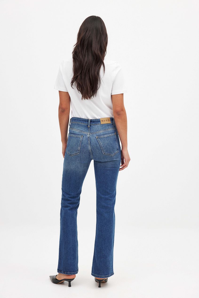 Women High Waist Flared Denim – High Rise Flare Jeans, Vintage Revival for Pakistani Women | HB INDUSTRIES