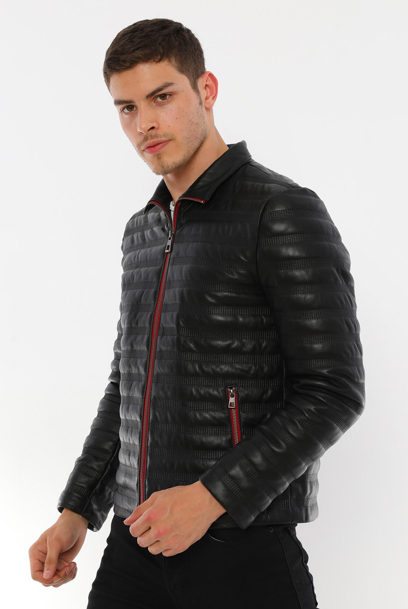 Elvis Black Leather Jacket For Men's