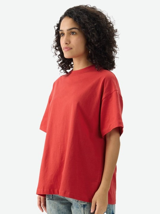 Women Round Neck Oversized Cotton T-Shirt – Comfortable Casual Wear Pakistan
