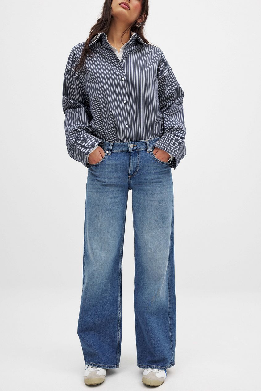 Women Low Waist Wide Leg Denim – Low-Rise Wide Leg Baggy Jeans for Pakistani Streetwear | HB INDUSTRIES