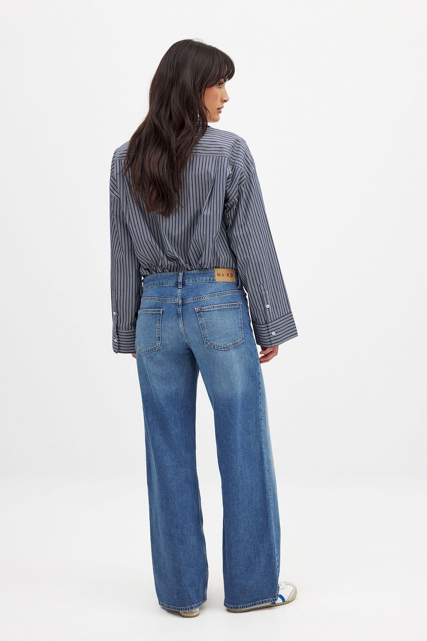 Women Low Waist Wide Leg Denim – Low-Rise Wide Leg Baggy Jeans for Pakistani Streetwear | DOCACCA