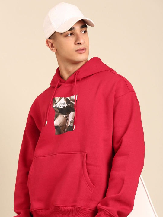 Men Printed Hooded Sweatshirt – Stylish Graphic Hoodie for Men in Pakistan