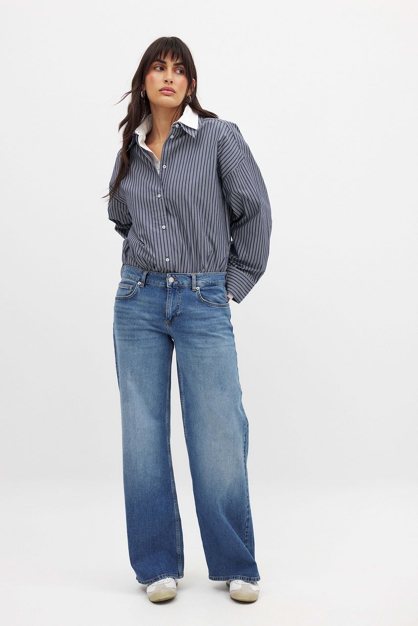 Women Low Waist Wide Leg Denim – Low-Rise Wide Leg Baggy Jeans for Pakistani Streetwear | HB INDUSTRIES