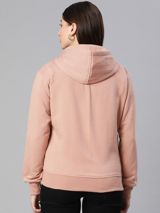Women Black Solid Training Hooded Rapid-Dry Zipper — Lightweight Athletic Zip Hoodie | HB INDUSTRIES Pakistan