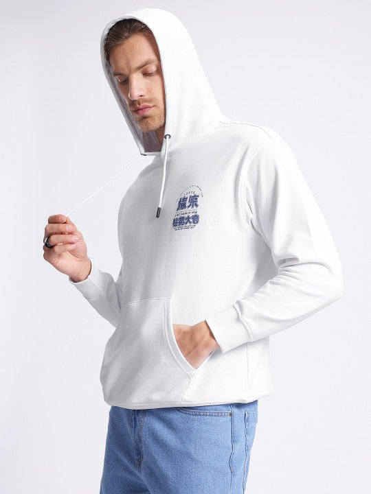 Typography Print Oversized Drop-Shoulder Hooded Sweatshirt – Winter Streetwear in Pakistan