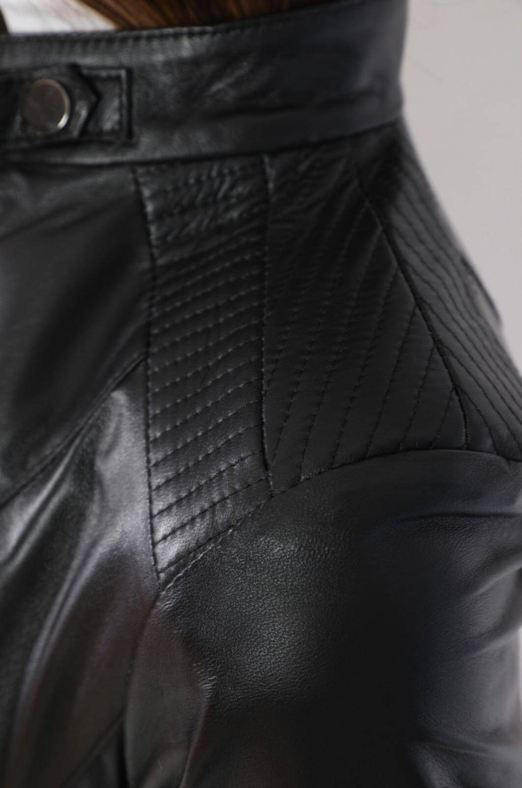 Destiny Black Leather Jacket For Women