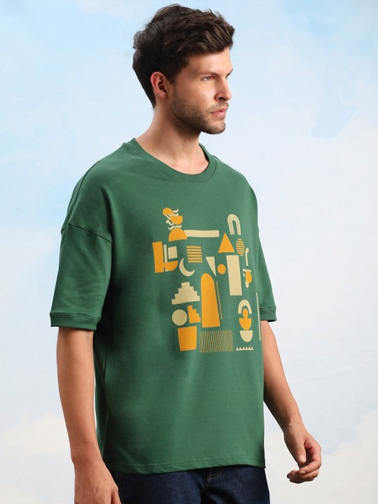 Dillinger Unisex Drop Shoulder Terry Cotton Oversized T-Shirt – Trendy Streetwear for Men & Women in Pakistan | DOCACCA