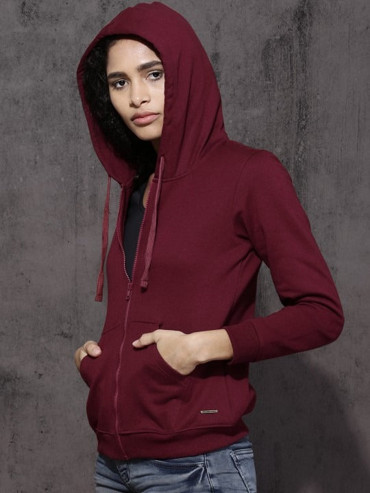 Women Hooded Zipper — Full-Zip Hooded Sweatshirt with Kangaroo Pockets | HB INDUSTRIES Pakistan