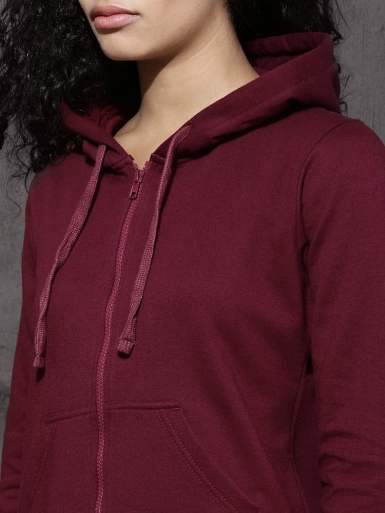 Women Hooded Zipper — Full-Zip Hooded Sweatshirt with Kangaroo Pockets | HB INDUSTRIES Pakistan
