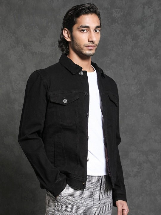 Men Tonk Tailored Fit Cotton Denim Jacket – Smart, Lightweight Outerwear for Pakistani Style | DOCACCA