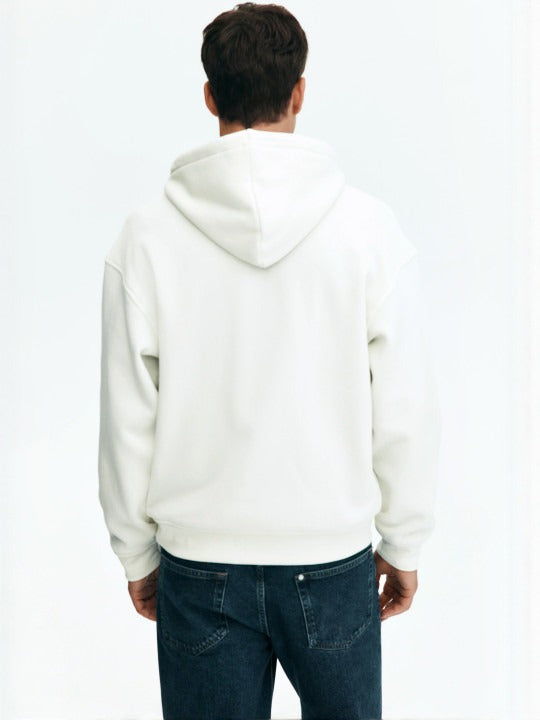 Men Loose Fit Zip-Through Hoodie in Pakistan – Casual Cotton Fleece Sweatshirt