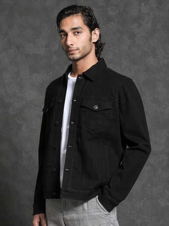 Men Tonk Tailored Fit Cotton Denim Jacket – Smart, Lightweight Outerwear for Pakistani Style | DOCACCA