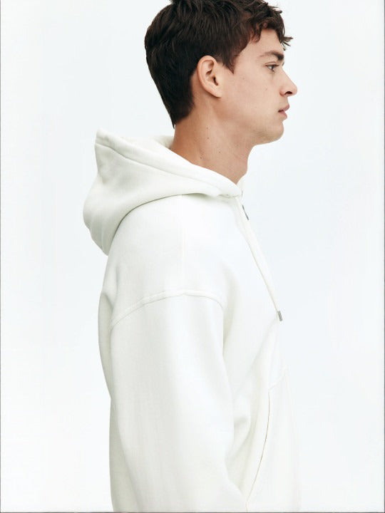 Men Loose Fit Zip-Through Hoodie in Pakistan – Casual Cotton Fleece Sweatshirt
