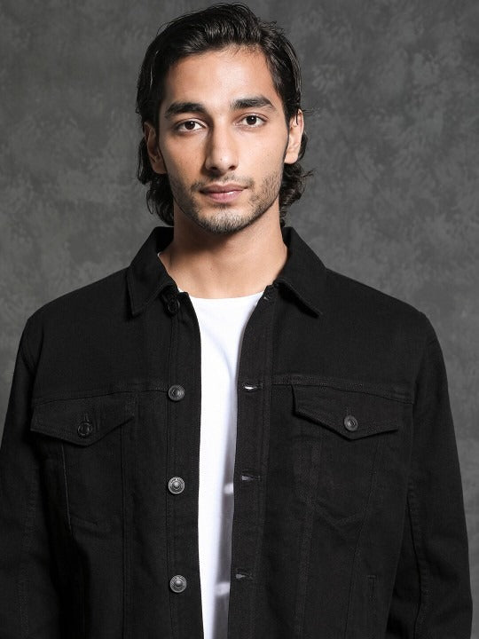 Men Tonk Tailored Fit Cotton Denim Jacket – Smart, Lightweight Outerwear for Pakistani Style | DOCACCA