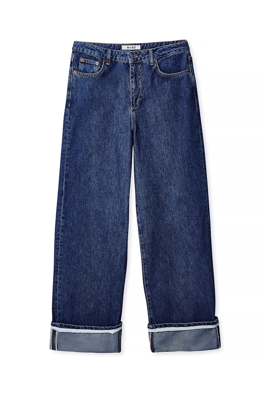 Women Fold Up Loose Denim – Relaxed Fit Cuffed Jeans for Pakistani Women | HB INDUSTRIES
