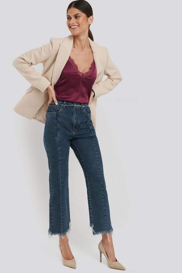 Straight Fit Mid-Rise Low Stretchable Jeans