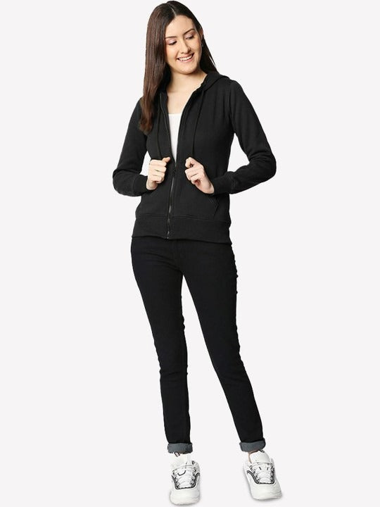 Women Hooded Zipper — Full-Zip Cotton Hoodie with Kangaroo Pockets | HB INDUSTRIES Pakistan