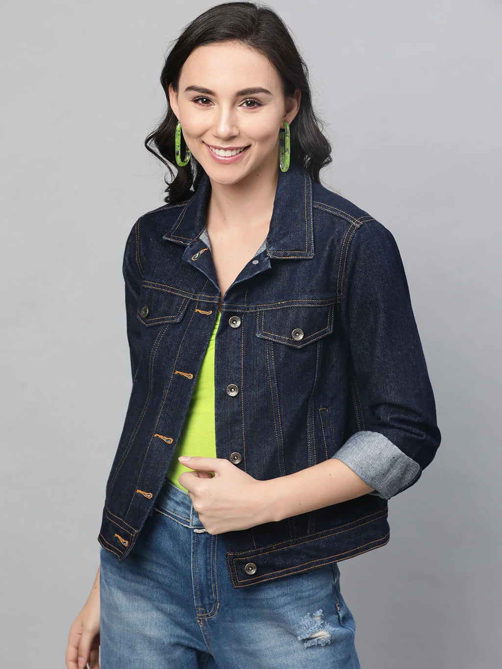 Women Classic Denim Jacket – Stylish Everyday Outerwear for Pakistani Fashion | HB INDUSTRIES