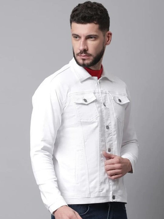 Men Running Denim Jacket by HB INDUSTRIES – Lightweight, Breathable Street Style for Active Pakistani Lifestyles