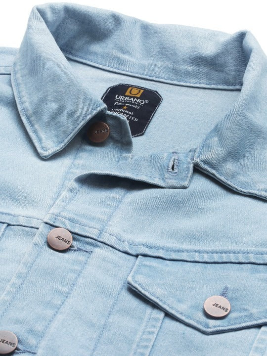 Men’s Washed Denim Jacket – Regular Fit Casual Outerwear for All Seasons in Pakistan