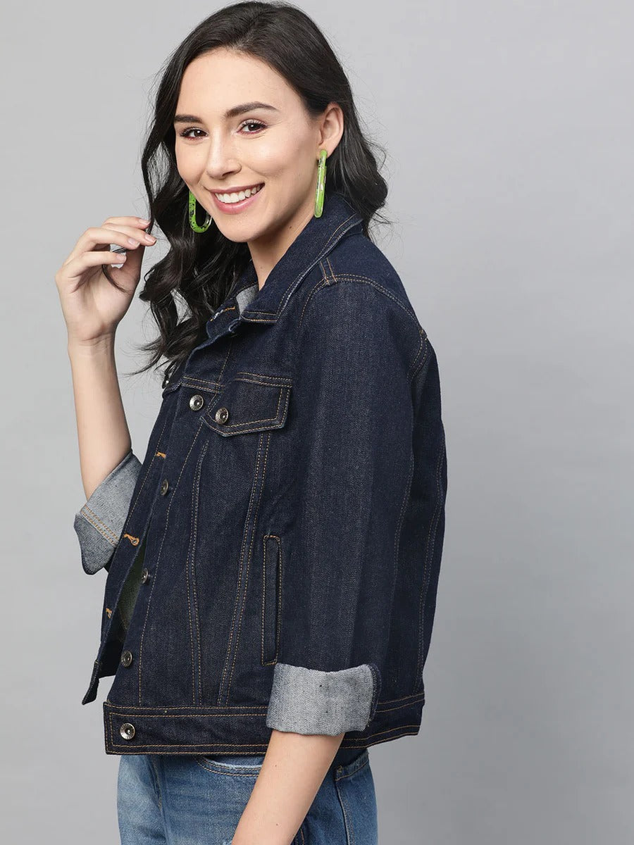 Women Classic Denim Jacket – Stylish Everyday Outerwear for Pakistani Fashion | HB INDUSTRIES