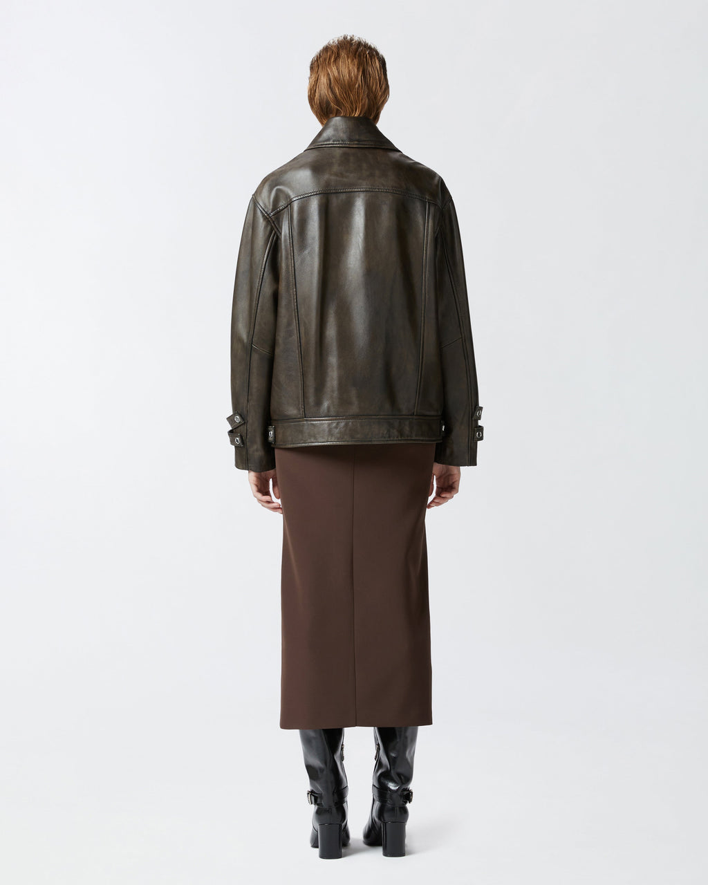 Vintage-Style Women's Leather Jacket