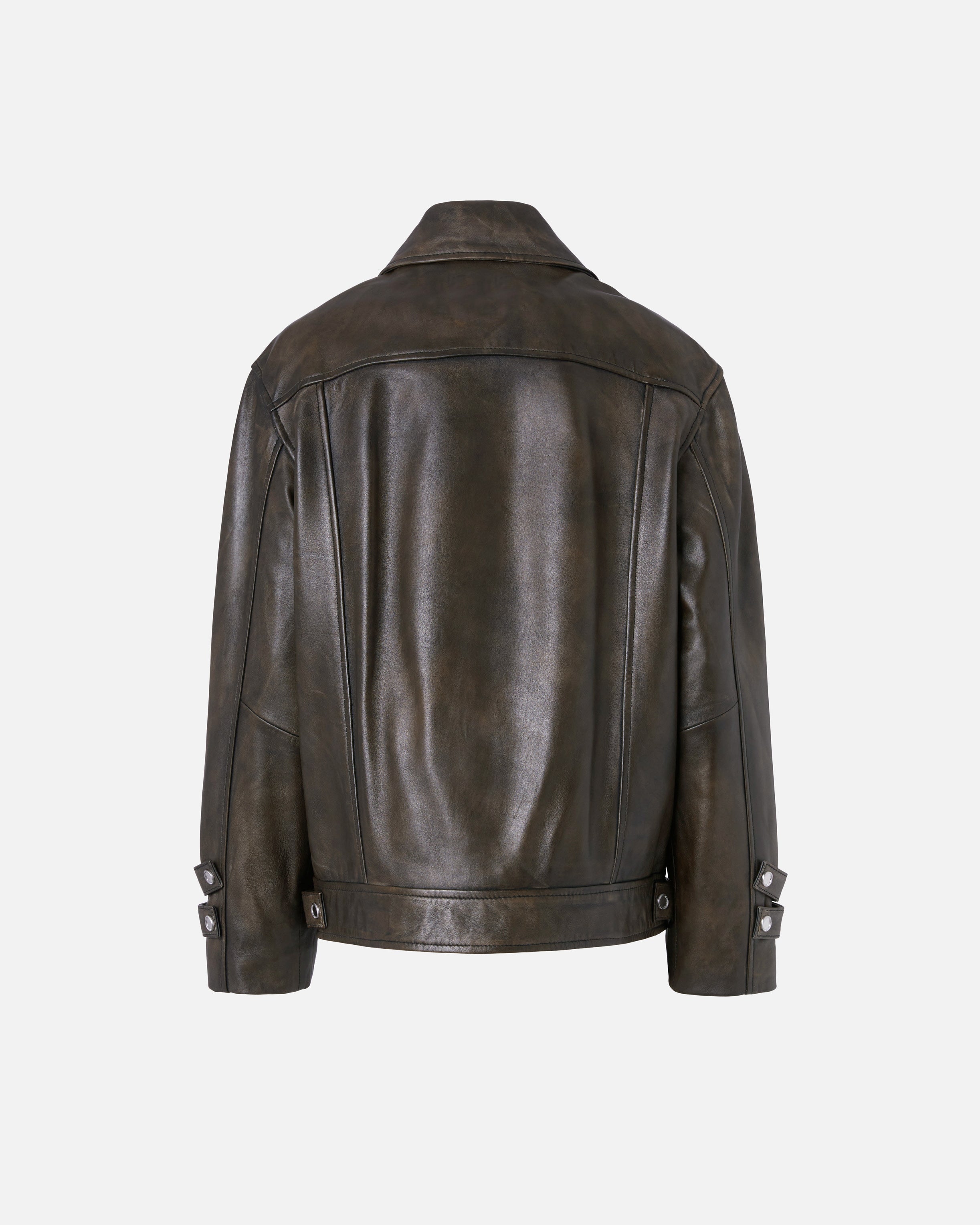 Vintage-Style Women's Leather Jacket