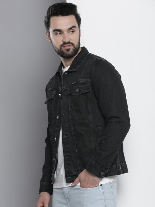 Pure Cotton Denim Jacket – Breathable, Lightweight Style for Men in Pakistan | DOCACCA