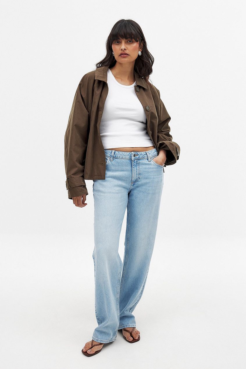 Women Straight Low Waist Jeans – Low-Rise Straight Leg Denim, Street-Ready Comfort | HB INDUSTRIES