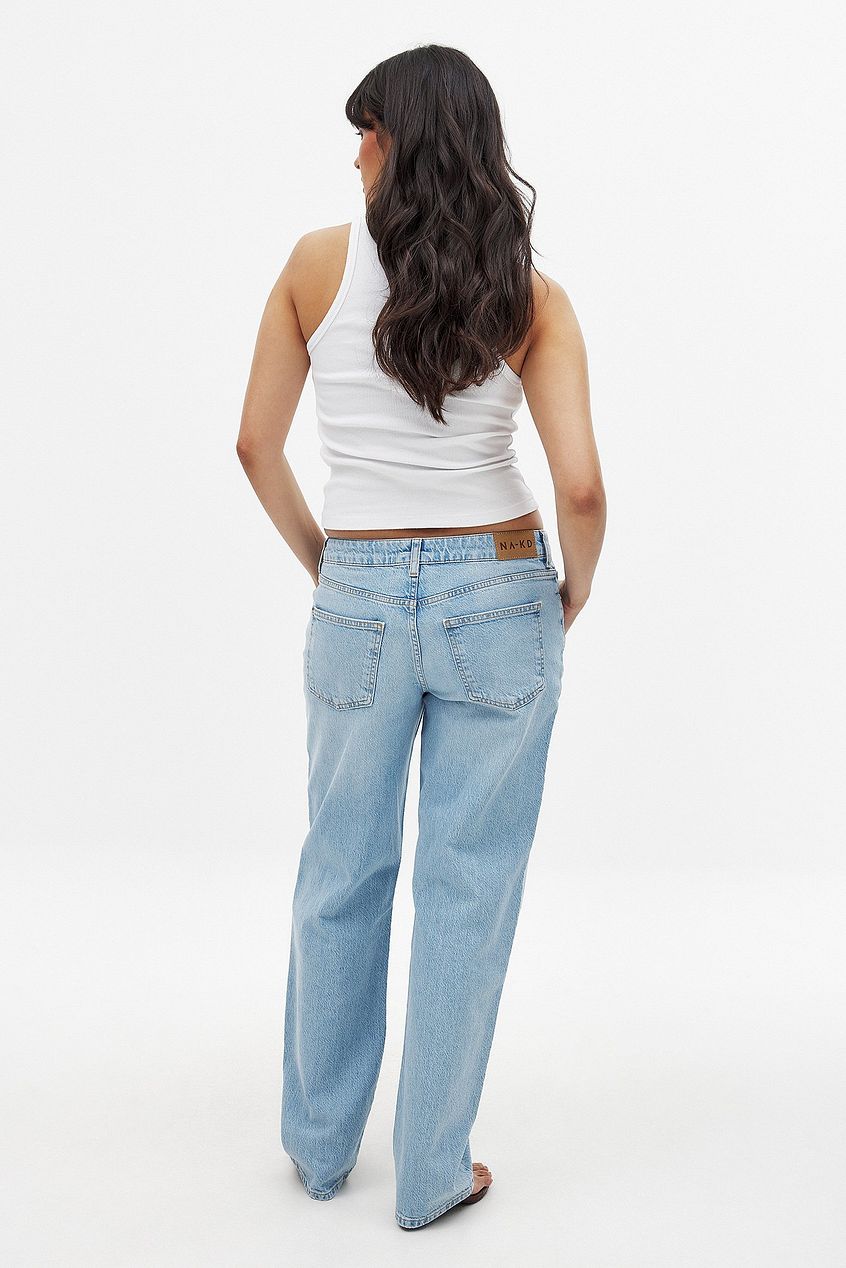 Women Straight Low Waist Jeans – Low-Rise Straight Leg Denim, Street-Ready Comfort | HB INDUSTRIES