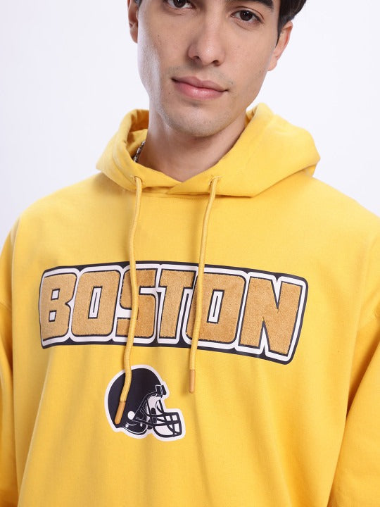 Men Printed Hooded Sweatshirt – Stylish Cotton Hoodie for Winter in Pakistan