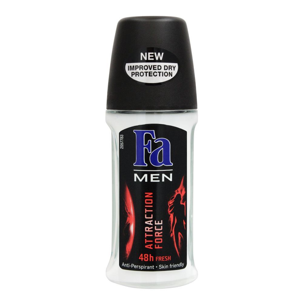 Fa Men 48H Fresh Attraction Force Roll-On Deodorant, For Men, 50ml