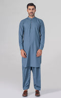 Wash & Wear - Premium Shalwar Kameez - BLUE