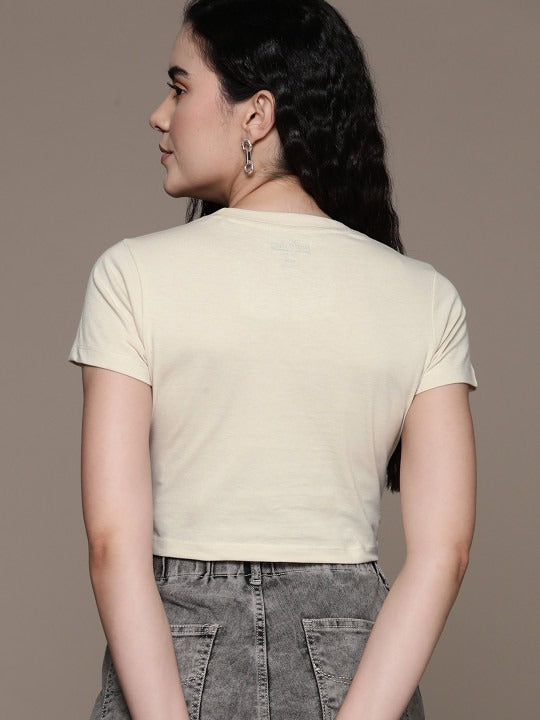 The Lifestyle Co. Round Neck Cropped T-Shirt for Women – Pure Cotton Casual Wear in Pakistan