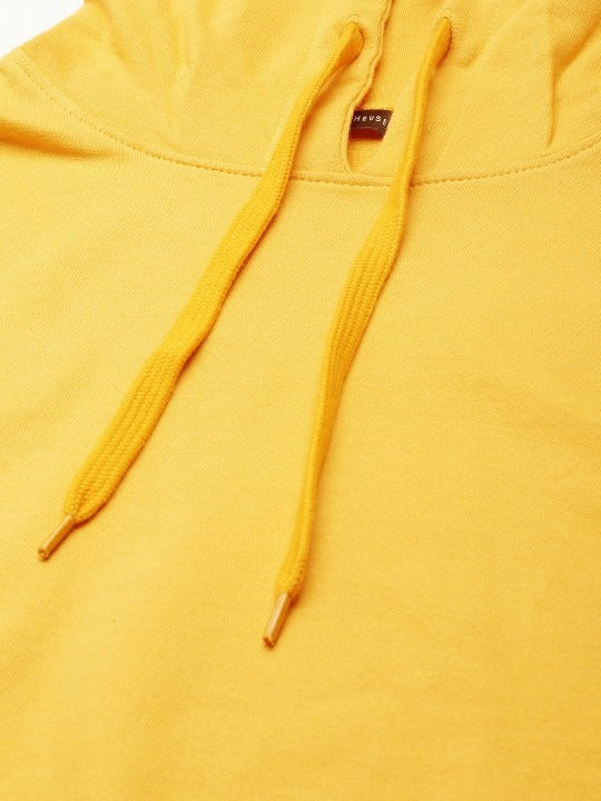 Pure Cotton Hooded Yellow Hoodie for Women — Soft Breathable Pullover with Kangaroo Pocket | HB INDUSTRIES Pakistan