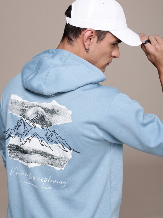 The Life Co. Relaxed Fit Graphic Printed Hooded Sweatshirt for Men in Pakistan