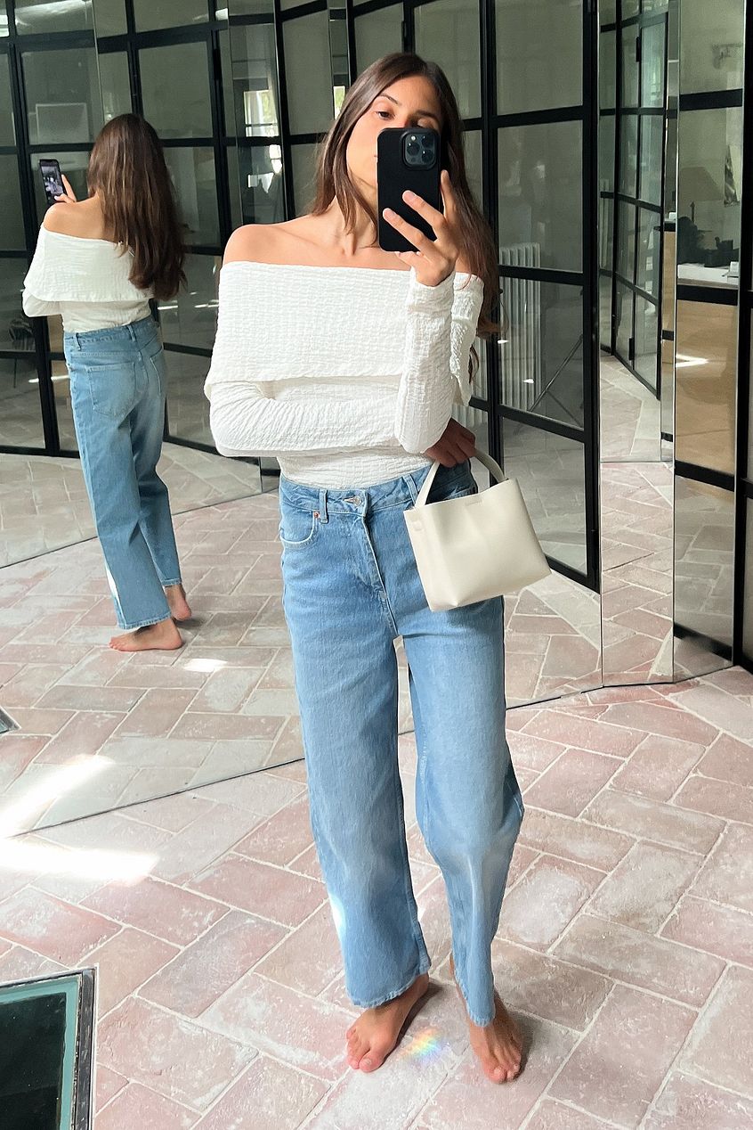 Women Straight High Waist Cropped Jeans – High-Rise Ankle Crop, Clean Straight Leg | HB INDUSTRIES