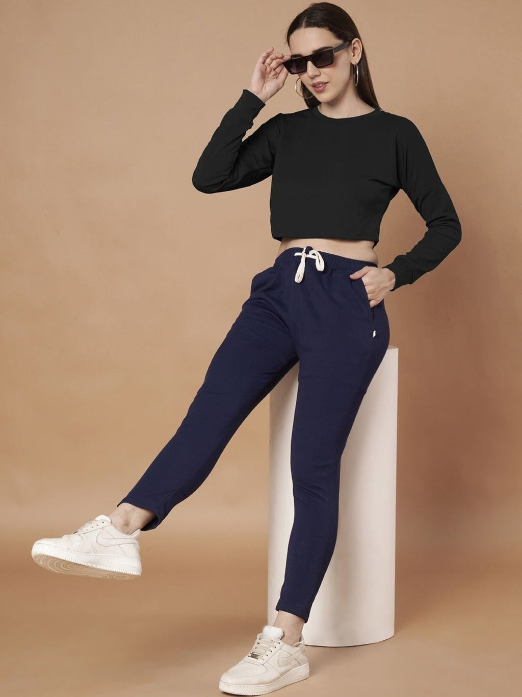 Women Long Sleeve Crop T-shirt – Trendy Casual Wear in Pakistan