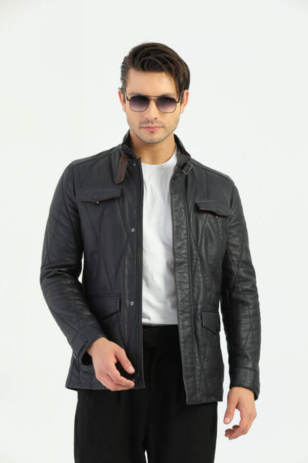 HB INDUSTRIES Peterhead Genuine Leather Jacket Men
