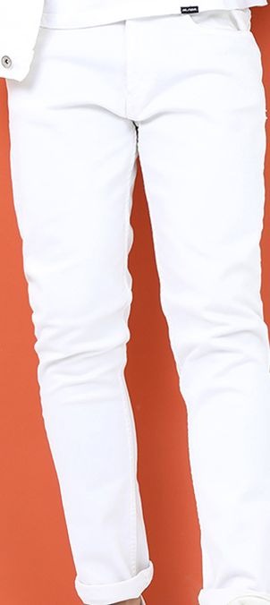 Men White Solid Denim Jacket by HB INDUSTRIES – Timeless Urban Style for Pakistani Weather